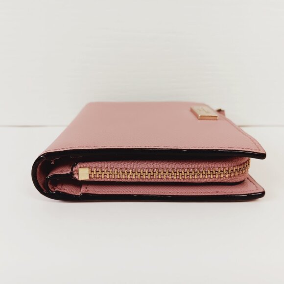 Kate Spade Dusty Mauve Laurel Way Small Shawn Wallet  4 1/2" x 3 5/8" x 1" - Picture 6 of 15